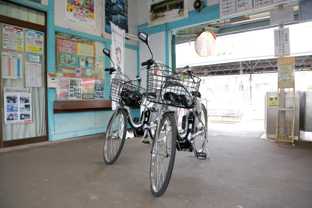 たびら平戸口駅は電動アシスト自転車をレンタルできる